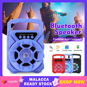 Bluetooth Speaker K Song Dance 800mAh Wireless Speaker With Led Light FM Outdoor Party Live Support SD Card Aux 3.5mm Jack Microphone Portable Loudspeaker Sound Speaker | Cute Baby