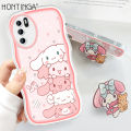 เคส Hontinga สำหรับ OPPO A16S A16 A17K A17 OPPOa17เคสใสใสเคส Oppoa16อะนิเมะคัตเกิร์ลซิลิโคนนิ่มเคสยางกันกระแทกเต็มตัวเคสโทรศัพท์เคสนิ่มสำหรับเด็กผู้หญิง. 