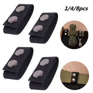 YESHE 1/4/8Pcs Durable Sports Outdoor Belt Keeper Heavy Duty Belt Buckle Nylon Strap