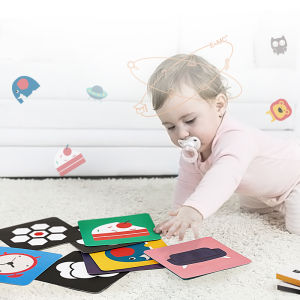 Babycare 4box/set Baby Color Cognitive Flash Card Cognition Learning Early Educational Toys for Kids Gifts 0-3 Months