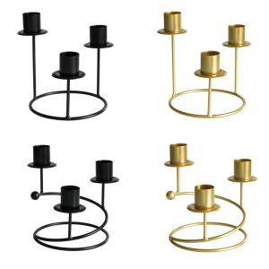 Metal Holder Pillars Candlesticks for Table Centerpieces Home Decorations Wedding Housewarmings Gift