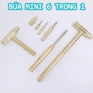 Búa mini đa năng búa cầm tay mini bằng đồng Búa có tua vít đa năng 6 trong 1