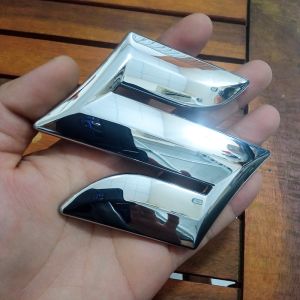 Logo dán xe SUZUKI Loại Lớn 100mm ABS Nổi Sáng Bóng Cao Cấp