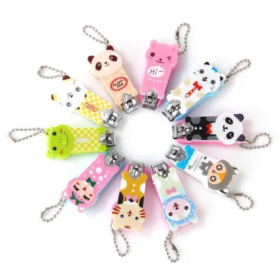Cartoon Nail Clippers Mini Cute Keychain Baby Kids Children Trimmer Cutter Stainless Manicure Pedicure Door Gift Gunting Kuku 指甲剪 指甲钳