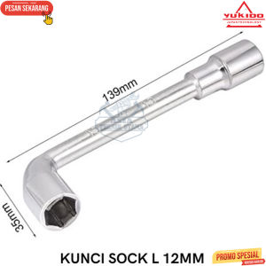 Kunci Sok Shock Model L Short 6 8 10 12 13 14 17 MM