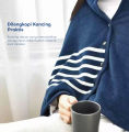 UNITWO Fleece Reversible Blanket JAKET SELIMUT | Selimut 2 in 1 Multifungsi, Lembut, Ringan, Hangat, Stylish, Nyaman. 