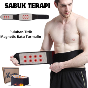 DISKON KORSET TERAPI PINGGANG 20 TITIK MAGNETIK - KOMBAT TERAPIBELT