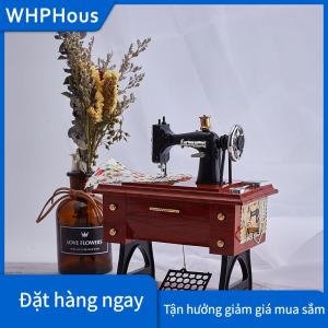 WHPHous Hộp nhạc máy may đồng hồ may cổ điển quà tặng trang trí thủ công tại nhà