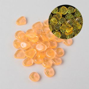 MINIMALUX Lâu trôi Đá Dạ Quang Nhiều Màu Độ sáng cao Phát sáng trong bóng tối Đá trang trí bể cá Sáng Tạo Tiểu cảnh Sỏi dạ quang Để trang trí lối đi