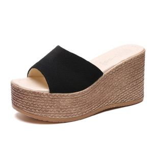 Free Shipping New Summer WomenS Shoes: Platform Sandals Thick-Soled WomenS Sandals And Casual Slip-On Sandals.