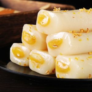 60g 桂花条头糕Sweet-scented Osmanthus Cake上海风味豆沙桂花糕糯米零食 Bean Paste Osmanthus Cake and Glutinous Rice Snacks