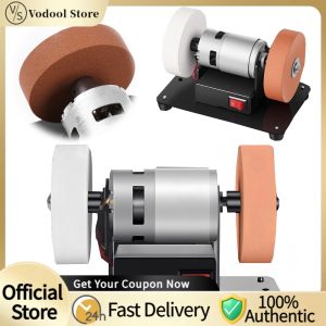Portable 7 Inch Mini Bench Grinder with Variable Speed Electric Sander for Metal and Wood Work