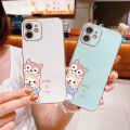 Hontinga Casing Case For VIVO V30 V30e V29 5G Y78 V27E V27 Pro 5G Case Fashion Cute Cartoon Dogs Luxury Chrome Plated Soft TPU Square Phone Case Full Cover Camera Protection Anti Gores Rubber Cases For Girls. 