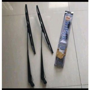 Tangkai / gagang / stang / batang / wiper arm  plus daun wiper Mitsubishi colt L300 lama satu set