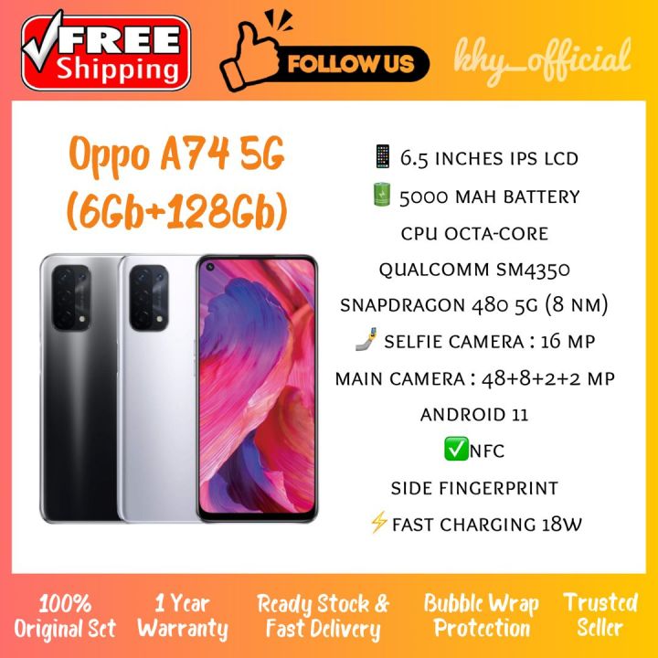 OPPO A74 5G - 48MP AI Quad Camera Phone