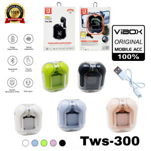 VR~Vibox Tws T-300 True Wireless Bluetooth Earphone TWS Mini Earbuds Hifi Surround Monster Audio