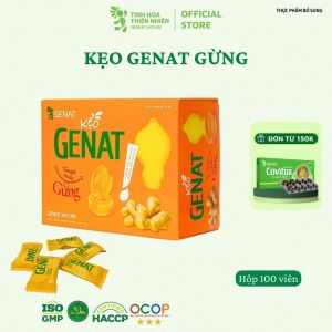 Kẹo Gừng Genat (Hộp 100 viên) - Genat - Tinh Hoa Thiên Nhiên