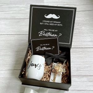[SG] Personalised Customised Damien Bowtie Gift Box Set Groomsmen Gift Wedding Gift Best Man Gift Corporate Gift