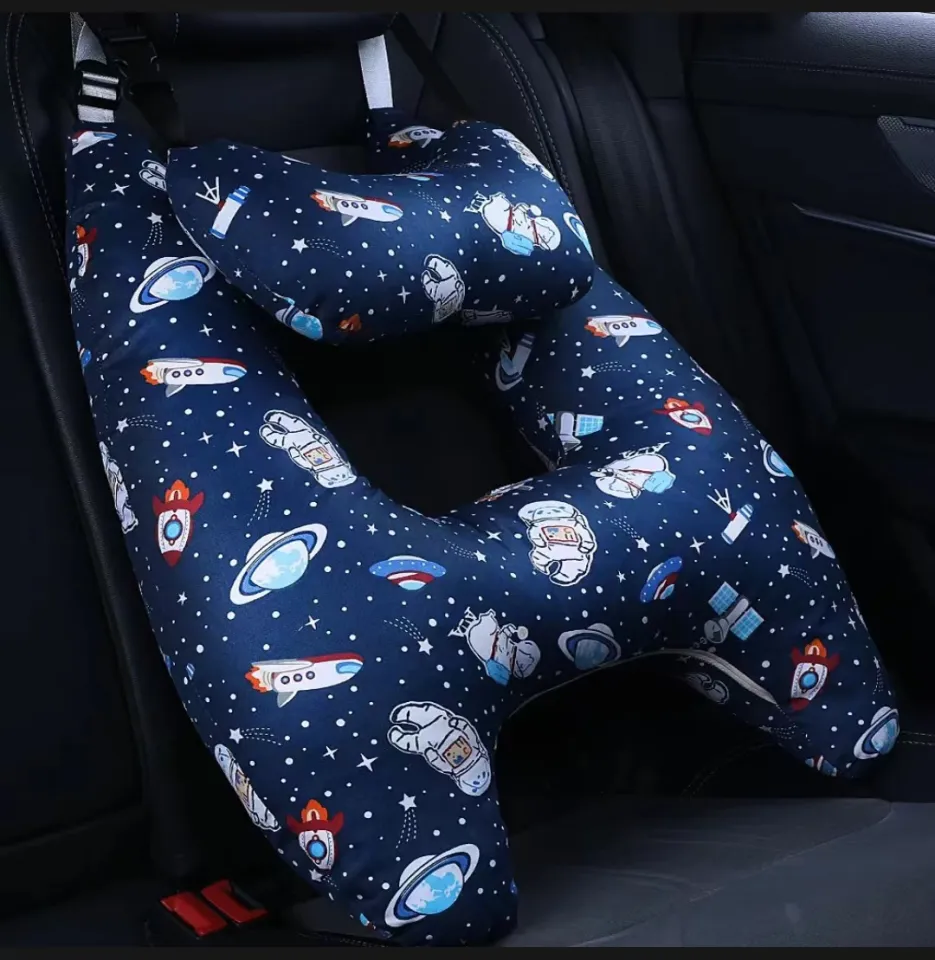 【COD】2PCS Washable Removable Car pillows for kids Car sleeping pillow  Neck Pillow Headrest Cushions Throw Pillows Car seatbelt for kids Car  Sleeping