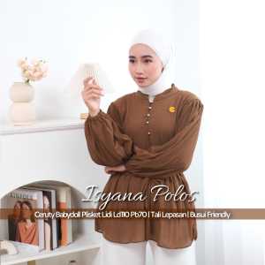 ISYANA POLOS BLOUSE (LABEL SAVNA) | BLOUSE ATASAN PLISKET CERUTY POLOS TERBARU