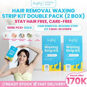 Brighty 2 Pcs Hair Removal Waxing Strip Kit Waxing Ketiak Paket Waxing pencukur bulu kemaluan sugar wax perontok bulu perontok bulu kemaluan pencukur bulu bersihkan bulu pembersih bulu ketiak waxing bulu ketiak perontok bulu ketiak alat cukur wanita