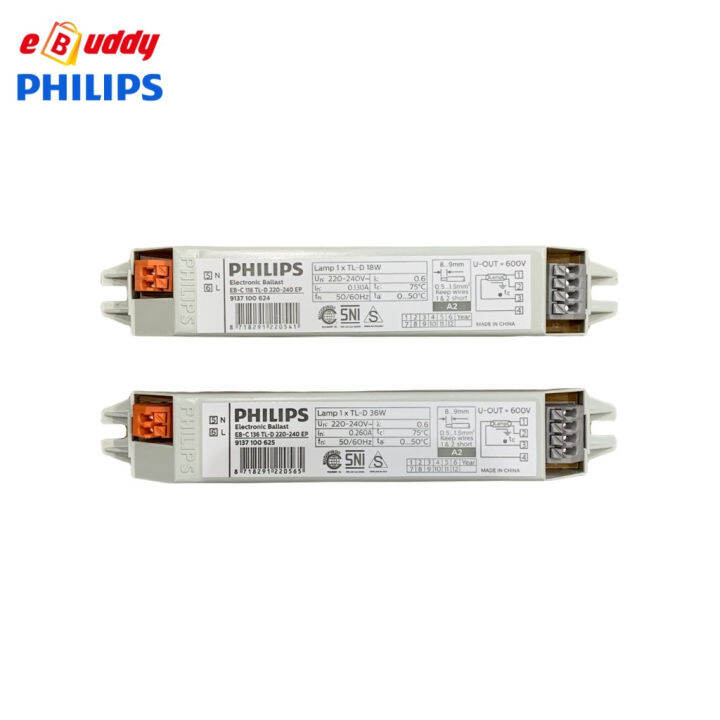 Ballast 18w deals philips