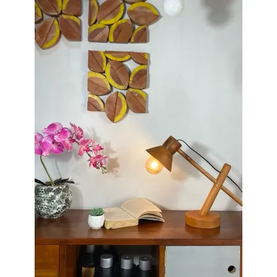 lampu meja Lampu belajar lampu arsitek minimalis wood