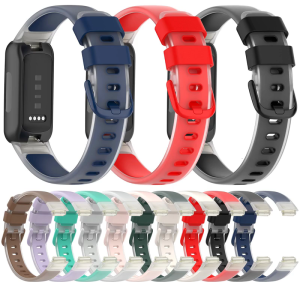 Double Tone Translucent Fitness Accessory Bicolor Jelly Silicone Replacement Band Multiple Color for Watch Inspire 3