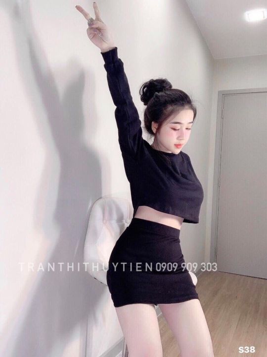 Set áo croptop và chân váy Hàn Quốc ĐẸP giá TỐT giảm 57% » Zanado.com
