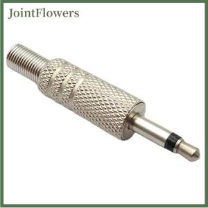 JointFlowers 1ชิ้นเปลี่ยน3.5มม. 2ขั้วชายหูฟังเสียบแจ็คเสียงตัวเชื่อมต่อสำหรับหูฟังส่วนใหญ่แจ็คนิกเกิลชุบ knurled 3.5มมปลั๊กสองขาขนาดเล็ก3.5มม3.5หัวเสียงโมโน