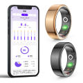 R02 Smart Ring Fitness Tracker Ring 5.0 Bluetooth-Compatible Sleep Monitor IP68 & 5ATM Waterproof Wearable for Android for IOS. 