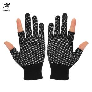 DP👓🧤🎾 Non-Slip màn hình cảm ứng găng tay Nylon người đàn ông Phụ nữ mùa hè ngoài trời cưỡi thể thao thể dục thoáng khí chống trượt Kem Chống Nắng Nửa Ngón tay găng tay