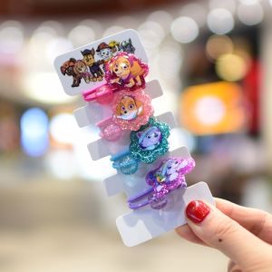PAW Patrol Girls Hair Clips Barrettes Hair Clips Cartoon Design Hairpins for Kids Hair Ties Hair Rubber Bands for Toddler
