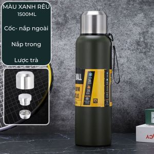 BÌnh giữ nhiệt Inox 304 cao cấp VANCUM Dung tich 1500ml - 1000ml Bình đưng nước giữ niệt 30 tiếng Bảo Hành 6 Tháng