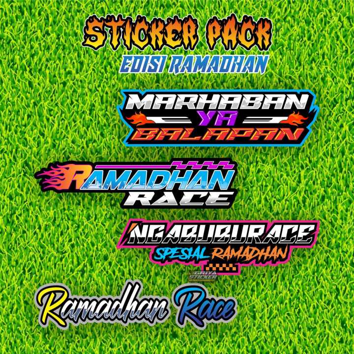 Sticker Rabaah Sticker Print Racing - stiker pack EDISI RAMADHAN RACE RACING stiker ...