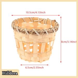[Hilldora] 2 cái đèn bóng râm ánh sáng Bìa Shades Đèn chùm trống dệt lồng bulbceiling mây pendanttable wicker đèn tiểu quốc gia