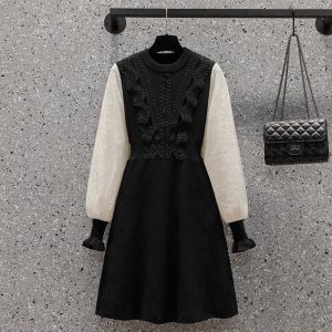 Váy len cao cấp Quảng Châu (ảnh thật clip thật quay cận chất len) Q6603