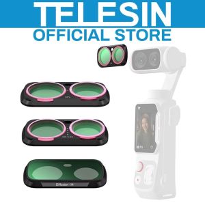 TELESIN CPL + VND 2-32 + Black Diffusion 1/4 Camera Filter Lens Kit for Insta360 Luna Ultra