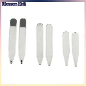 [Blossom] 2Pcs Stainless Steel Collar Stays Bones For Dress Shirt Business Party Jewelry