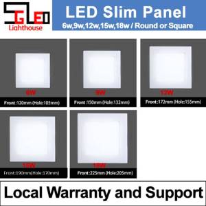 LED Downlight 15w Slim Panel Square LED Ceiling Light