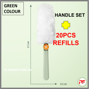 Handy Duster Electrostatic Static Clean Dust Adsorption Soft Fluffy Brush Replaceable Disposable Cleaning Tools