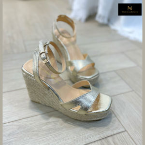 Nicholas Edison Wedge Rachel sandal wedges kanvas slingback terbaru