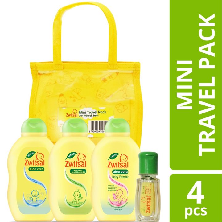 Zwitsal Baby Mini Travel Pack Paket Perlengkapan Mandi Sabun