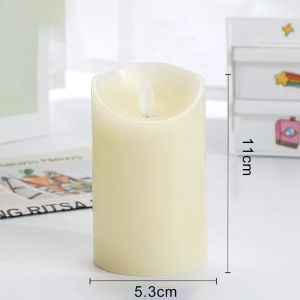 Vimite LED Candle Light Flameless Electronic Flickering Candle Lamp Decorative Night Light for Home Indoor Table Windows Valentines Day