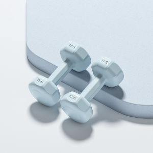 [SG Ready Stock] Fitness Dumbbells Home Strength Training 1Kg/2Kg/3Kg Rubber dumbbells for girls