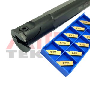 Holder Bubut Potong Dalam MGIVR 2mm 3mm 4mm 2016 2520 3125 Set Insert 10pcs