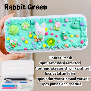 DIY Pencil case menghias kotak pensil 3D Kyutocream DIY Deco Cream Kit