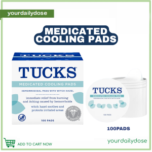 TUCKS Medicated Cooling Pads Hemorrhoidal pads w/ witch hazel 100pads