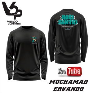 Vando Kaos Hari Santri Nasional 2024 Logo Resmi Kemenag Lengan Panjang Pria Wanita Vol 9
