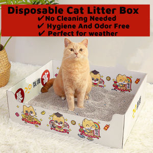 Travel Portable Disposable Cat Litter Box Collapsible Bekas Pasir Kucing Outdoor Travel